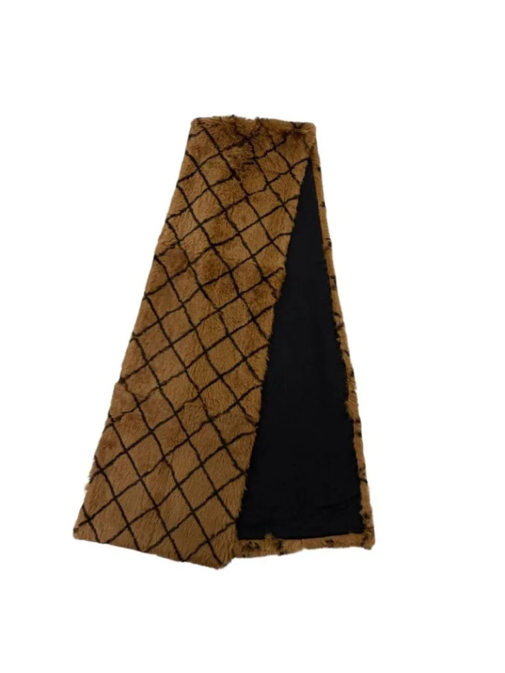 Chanel Vintage Wool Cotton Logo Embroidery Quilted Scarf